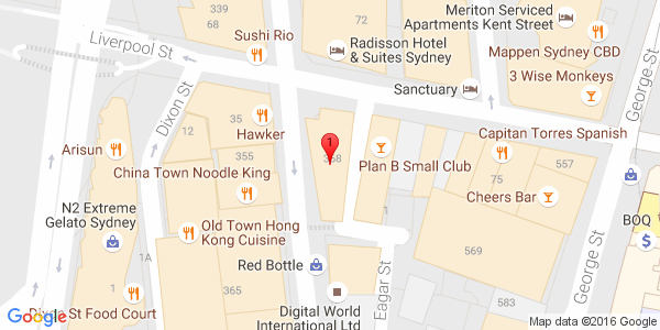 Google Map of 368 Sussex street,sydney